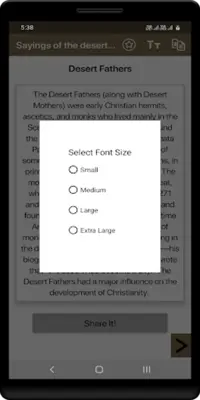 Sayings of the desert fathers android App screenshot 0
